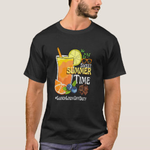ウィメンズスイートサマータイムオレンジジュースランチレディO Tシャツ