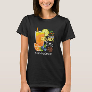 ウィメンズスイートサマータイムオレンジジュースランチレディO Tシャツ