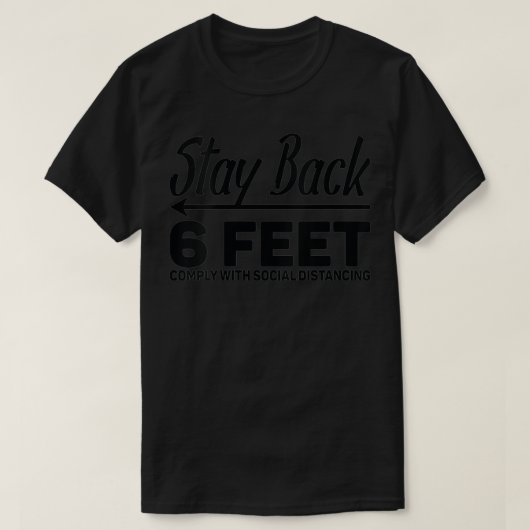 ウィメンズステイバック6足Social Distanc準拠 Tシャツ (デザイン正面)