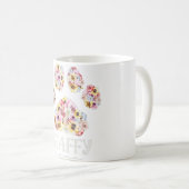 ウィメンズステイフマママフローラドッグポー(犬)スタッフォードブ コーヒーマグカップ (正面右)