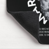 ウィメンズストイシムマルカスアウレリウス引用文Vネック_1 マウスパッド (コーナー)