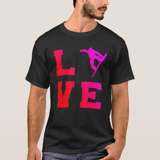 ウィメンズスノーボードスノーボードメンズスノーボード Tシャツ (正面)