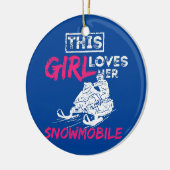 ウィメンズスノーモービルガール セラミックオーナメント (左)