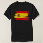 ウィメンズスペインスペインのバルセロナ国旗マドリッドカントリー Tシャツ (デザイン正面)