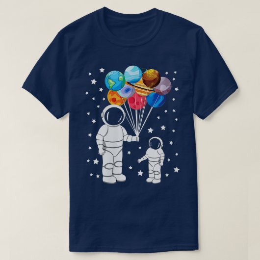 ウィメンズスペースマン宇宙飛行士おもしろい宇宙ドワーフ太陽の Tシャツ (デザイン正面)