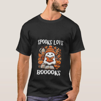 ウィメンズスポークラブブークキュート幽霊読ズブック Tシャツ