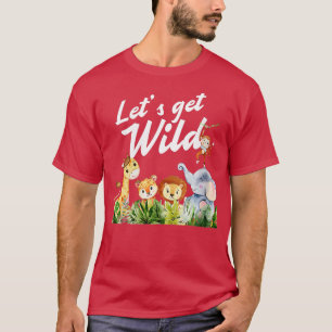 ウィメンズズズビーズサファリパーティー野生で1日 Tシャツ