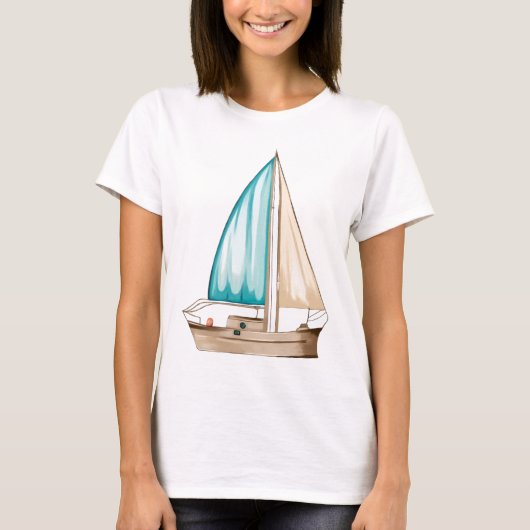ウィメンズセーリングボート Tシャツ (正面)