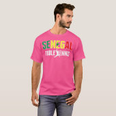 ウィメンズセ誇りを持ったネガル卓球愛好家ジャージーセン Tシャツ (正面フル)