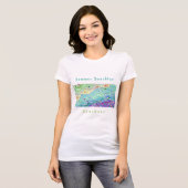 ウィメンズソフトクリームTシャツ：シーショアアート/文字 Tシャツ (正面フル)