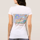 ウィメンズソフトクリームTシャツ：シーショアアート/文字 Tシャツ (裏面)