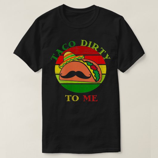 ウィメンズタコ汚おもしろいいCinco De Mayo Taco Tシャツ (デザイン正面)