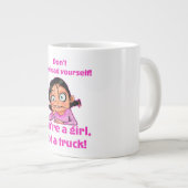 ウィメンズタンクトップ ジャンボコーヒーマグカップ (正面右)