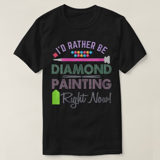 ウィメンズダイヤ絵画モンドの絵画ギフト直径 Tシャツ (デザイン正面)
