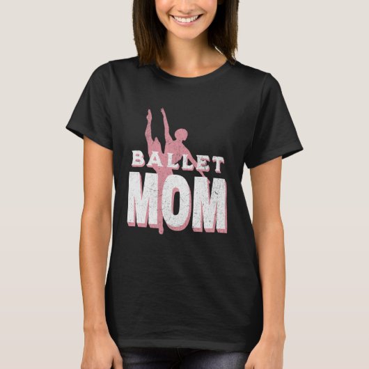 ウィメンズダンスママバレエダンサーバレリーナ踊りM Tシャツ (正面)