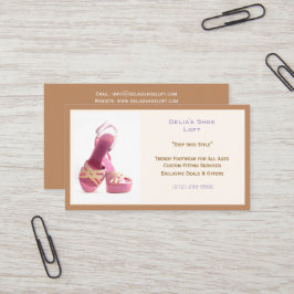 ウィメンズダークベージュファッションシューズピンクハイヒール 名刺