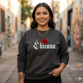 ウィメンズチカナレッドローズ スウェットシャツ