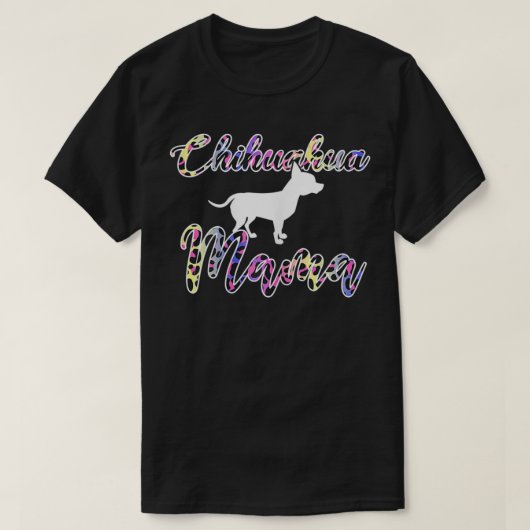 ウィメンズチワホアマカラーヒョウ柄チー Tシャツ (デザイン正面)