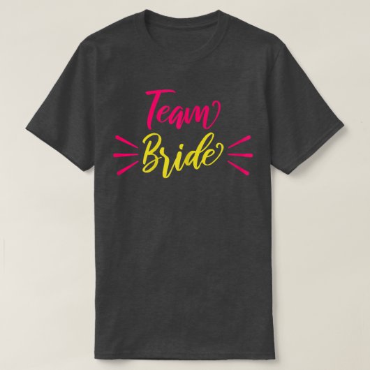 ウィメンズチームブライドおもしろい Tシャツ (デザイン正面)