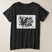 ウィメンズティシャーツプラスサイズTシャツ プラスサイズTシャツ (デザイン裏面)