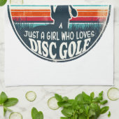 ウィメンズディスクゴルフ – フリスビーゴルフメス キッチンタオル (折り畳み)