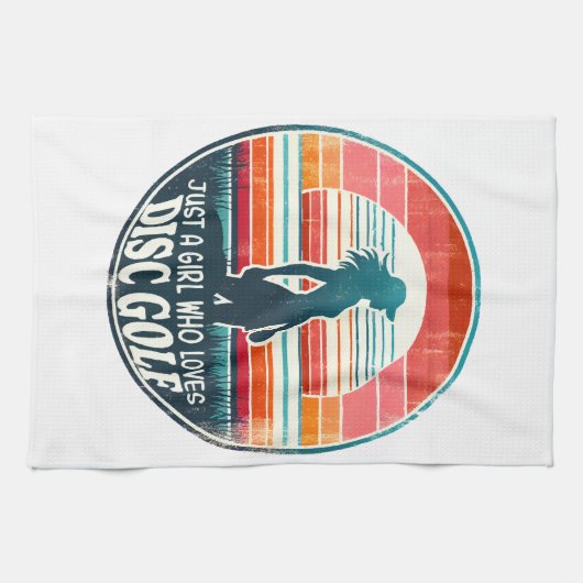 ウィメンズディスクゴルフ – フリスビーゴルフメス キッチンタオル (横)