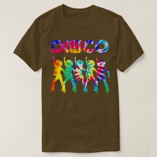 ウィメンズディスコディスコをテーマにした絞り染め踊り Tシャツ (デザイン正面)