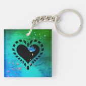 ウィメンズデイウィメンズポートレートアクアスクエア キーホルダー (裏面)