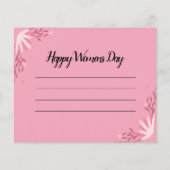 ウィメンズデイカード チラシ (裏面)