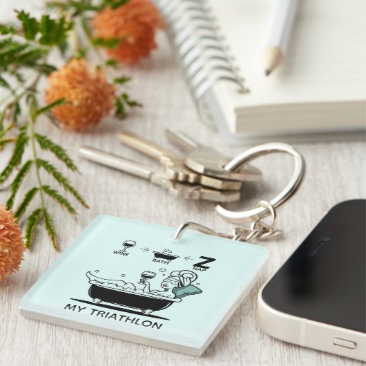 ウィメンズトライアスロン キーホルダー (正面右)
