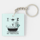 ウィメンズトライアスロン キーホルダー (裏面)