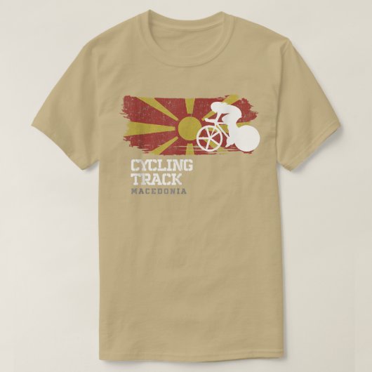 ウィメンズトラックサイクリングマケドニアロードバイクスピードシック Tシャツ (デザイン正面)