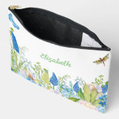 ウィメンズトラベル沿岸ビーチ花 アクセサリーポーチ (見開き)