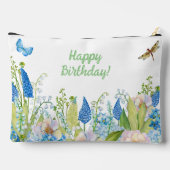 ウィメンズトラベル沿岸ビーチ花 アクセサリーポーチ (裏面)