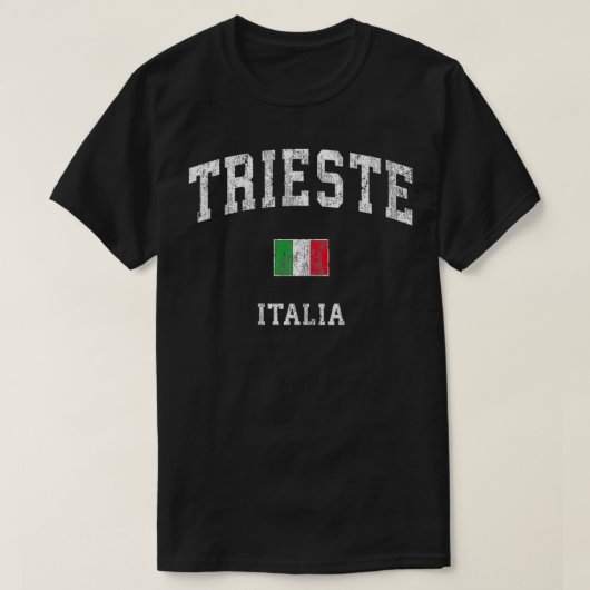 ウィメンズトリエステイタリアイタリアヴィンテージスポーツスポーツ Tシャツ (デザイン正面)