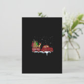 ウィメンズドイツ羊飼い犬クリスマスレッドプレイドトゥル 招待状 (スタンド正面)