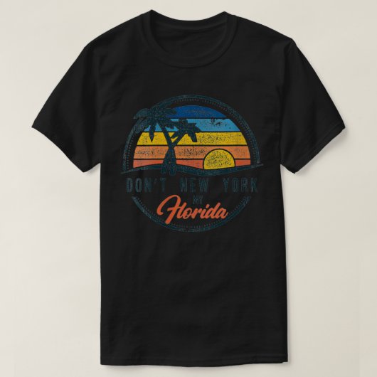 ウィメンズドゥニューヨークMy Floridaフラグヴィンテージレポート Tシャツ (デザイン正面)