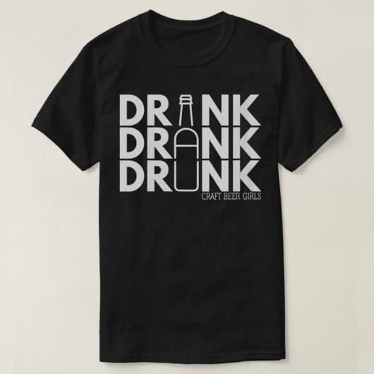 ウィメンズドリンク飲飲みVNeck Tシャツ (デザイン正面)