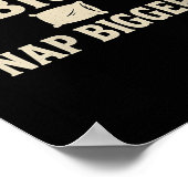 ウィメンズドリームビッグ昼寝ビッグおもしろい皮肉なナプピン ポスター (角)