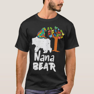 ウィメンズナベアパズル自閉症意識おばあちゃんG Tシャツ