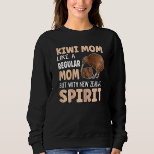 ウィメンズニュージーランドキウィバード引用文For A Kiwi Mom スウェットシャツ