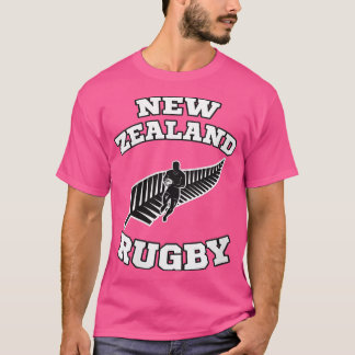 ウィメンズニュージーランド国旗Kiwis Rugby eam VNeck Tシャツ
