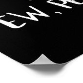 ウィメンズニューピープルダックおもしろい顔マスク ポスター (角)