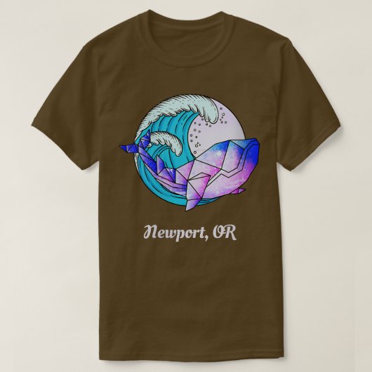 ウィメンズニューポ日本のートOR絵を描幾何Orca Ki Tシャツ (デザイン正面)