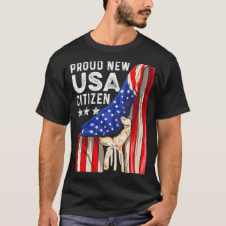 ウィメンズニュー米国市民アメリカ米国市民権7月 Tシャツ