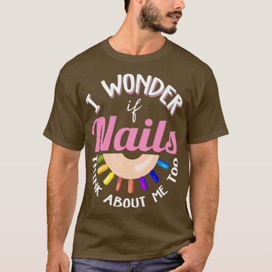 ウィメンズネイリストシャツ爪、 ネイルテック引用文 Tシャツ (正面)