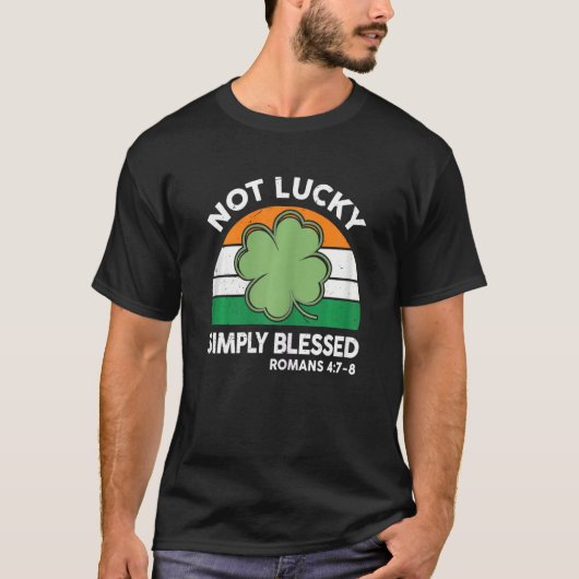 ウィメンズノラッキーシンプル賛美St patricks dayC Tシャツ (正面)