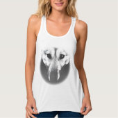 ウィメンズハスキーパップタンクトップシャツウルフパップシャツ タンクトップ (正面)