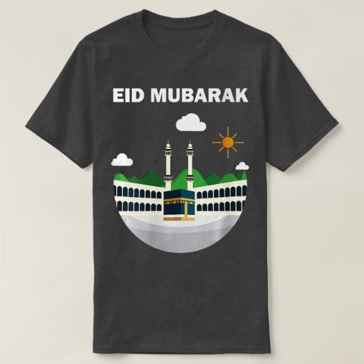 ウィメンズハッピーイードムバラク2023 AlFitr AlAdha Hajj M Tシャツ (デザイン正面)