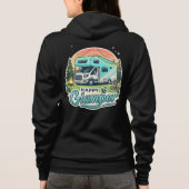 ウィメンズハッピーグラムパージップアップフード付きスウェットシャツ パーカ (裏面)